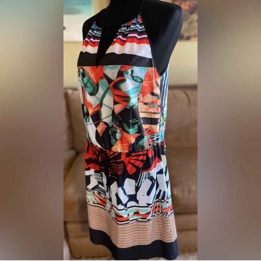 Clover Canyon Multicolor Abstract Midi Dress